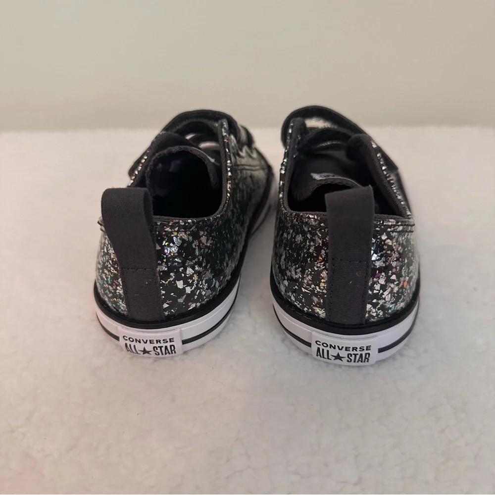 Converse Kids' Glitter Black Sneakers